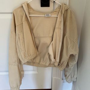 BDG Urban Outfitters cropped hooded jacket size S